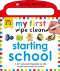 My First Wipe Clean: Starting School - Book