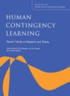 Human Contingency Learning: Recent Trends in Research and Theory : A Special Issue of the Quarterly Journal of Experimental Psychology - Book