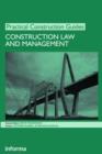 Construction Law and Management - Book
