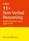 11+ Non-Verbal Reasoning Quick Practice Tests Age 9-10 (Year 5) : For the 2021 Cem Tests - Book