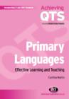Primary Languages: Effective Learning and Teaching - Book