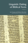 Linguistic Dating of Biblical Texts: Vol 1 - Book