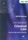 Core Statutes on Criminal Law - Book