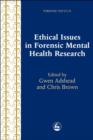 Ethical Issues in Forensic Mental Health Research - eBook