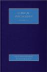 Clinical Psychology I : Assessment & Formulation - Book