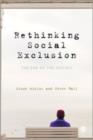 Rethinking Social Exclusion : The End of the Social? - Book