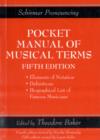 Schirmer's Handy Book of Musical Terms and Phrases - Book
