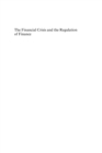 Financial Crisis and the Regulation of Finance - eBook