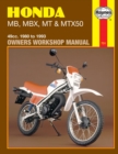 Honda MB, MBX, MT & MTX50 (80-93) Haynes Repair Manual - Book