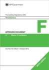 Approved Document F : Ventilation - Book