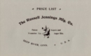 Russell Jennings Manufacturing Company Trade Catalog, 1899 - Book