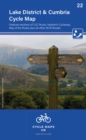 Lake District & Cumbria Cycle Map 22 : Features sections of the C2C route, Hadrians Cycleway, Way of the Roses plus other NCN routes - Book