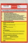VHF DSC Mayday Procedure Card - Book