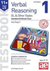 11+ Verbal Reasoning Year 4/5 GL & Other Styles Testbook 1 : Standard 20 Minute Tests - Book