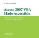 Access 2007 VBA Made Accessible - Book