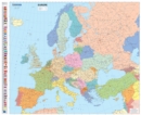 Europe Political - Michelin rolled & tubed wall map Encapsulated : Wall Map - Book