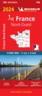 Northwestern France 2024 - Michelin National Map 706 : Map - Book