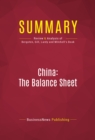 Summary: China: The Balance Sheet : Review and Analysis of Bergsten, Gill, Lardy and Mitchell's Book - eBook