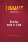 Summary: America Back on Track : Review and Analysis of Edward M. Kennedy's Book - eBook