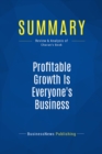 Summary: Profitable Growth Is Everyone's Business - eBook