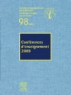 Conferences d'enseignement 2009 (n(deg)98) - eBook