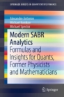 Modern SABR Analytics : Formulas and Insights for Quants, Former Physicists and Mathematicians - eBook