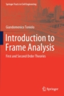 Introduction to Frame Analysis : First and Second Order Theories - Book