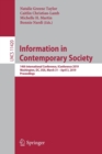 Information in Contemporary Society : 14th International Conference, iConference 2019, Washington, DC, USA, March 31–April 3, 2019, Proceedings - Book