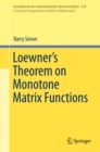 Loewner's Theorem on Monotone Matrix Functions - eBook