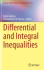 Differential and Integral Inequalities - Book
