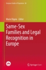 Same-Sex Families and Legal Recognition in Europe - eBook