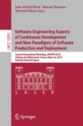 Software Engineering Aspects of Continuous Development and New Paradigms of Software Production and Deployment : Second International Workshop, DEVOPS 2019, Chateau de Villebrumier, France, May 6–8, 2 - Book