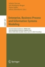 Enterprise, Business-Process and Information Systems Modeling : 21st International Conference, BPMDS 2020, 25th International Conference, EMMSAD 2020, Held at CAiSE 2020, Grenoble, France, June 8-9, 2 - Book