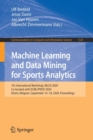 Machine Learning and Data Mining for Sports Analytics : 7th International Workshop, MLSA 2020, Co-located with ECML/PKDD 2020, Ghent, Belgium, September 14-18, 2020, Proceedings - Book