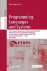 Programming Languages and Systems : 31st European Symposium on Programming, ESOP 2022, Held as Part of the European Joint Conferences on Theory and Practice of Software, ETAPS 2022, Munich, Germany, A - Book