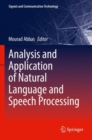 Analysis and Application of Natural Language and Speech Processing - Book
