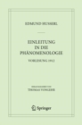 Einleitung in die Phanomenologie : Vorlesung 1912 - eBook
