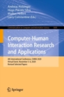 Computer-Human Interaction Research and Applications : 4th International Conference, CHIRA 2020, Virtual Event, November 5-6, 2020, Revised Selected Papers - Book