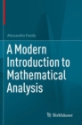 A Modern Introduction to Mathematical Analysis - Book