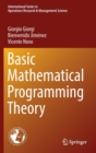 Basic Mathematical Programming Theory - Book