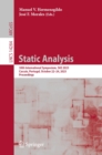 Static Analysis : 30th International Symposium, SAS 2023, Cascais, Portugal, October 22-24, 2023, Proceedings - eBook