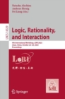 Logic, Rationality, and Interaction : 9th International Workshop, LORI 2023, Jinan, China, October 26–29, 2023, Proceedings - Book