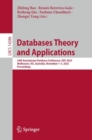 Databases Theory and Applications : 34th Australasian Database Conference, ADC 2023, Melbourne, VIC, Australia, November 1-3, 2023, Proceedings - Book