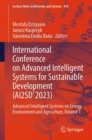 International Conference on Advanced Intelligent Systems for Sustainable Development (AI2SD'2023) : Advanced Intelligent Systems on Energy, Environment and Agriculture, Volume 1 - Book