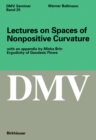 Lectures on Spaces of Nonpositive Curvature - eBook