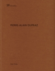 Pierre-Alain Dupraz: De aedibus 59 - Book