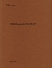 Pierr-Alain Dupraz: De Aedibus - Book
