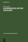 Experiences entre groupes - eBook