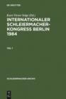 Internationaler Schleiermacher-Kongre Berlin 1984 - eBook