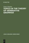 Topics in the Theory of Generative Grammar - eBook